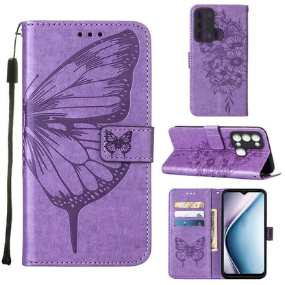 Embossed Butterfly Flip Leather Phone Case, For Itel P38/S17/S1661W/Vision 3, For Motorola Edge 30, For Motorola Moto G32