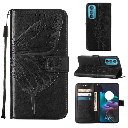 Embossed Butterfly Flip Leather Phone Case, For Itel P38/S17/S1661W/Vision 3, For Motorola Edge 30, For Motorola Moto G32