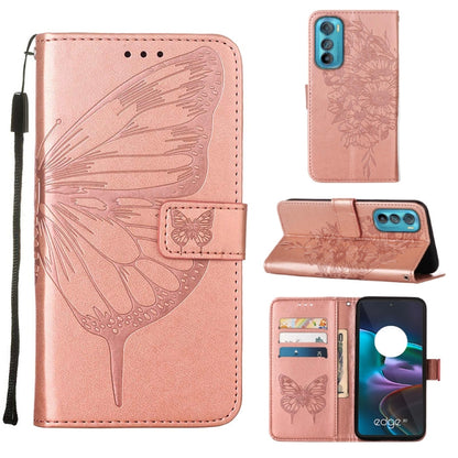 Embossed Butterfly Flip Leather Phone Case, For Itel P38/S17/S1661W/Vision 3, For Motorola Edge 30, For Motorola Moto G32