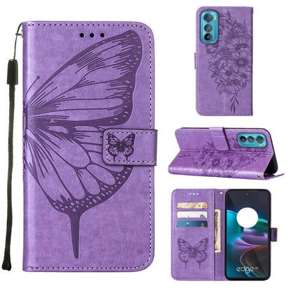 Embossed Butterfly Flip Leather Phone Case, For Itel P38/S17/S1661W/Vision 3, For Motorola Edge 30, For Motorola Moto G32
