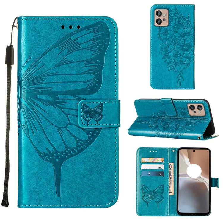 Embossed Butterfly Flip Leather Phone Case, For Itel P38/S17/S1661W/Vision 3, For Motorola Edge 30, For Motorola Moto G32