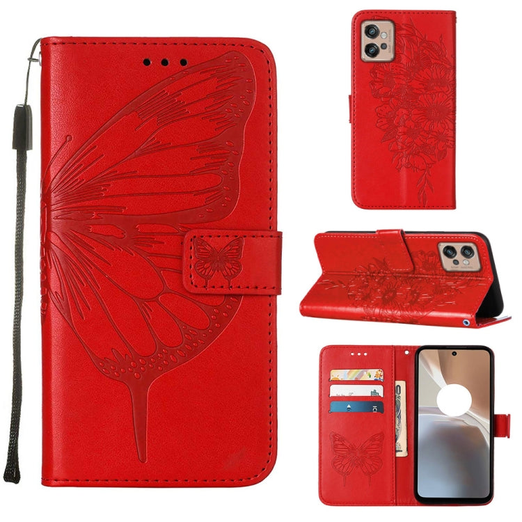 Embossed Butterfly Flip Leather Phone Case, For Itel P38/S17/S1661W/Vision 3, For Motorola Edge 30, For Motorola Moto G32