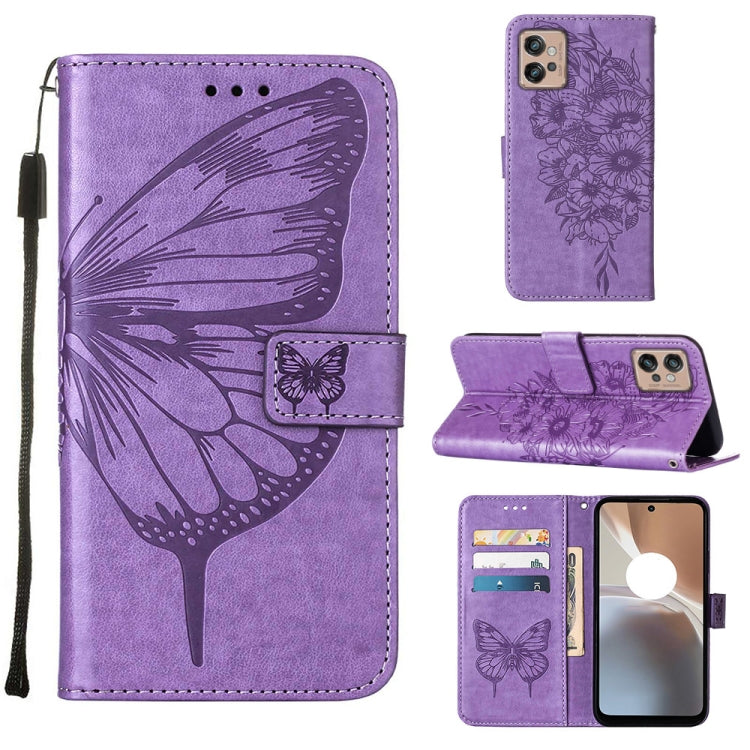 Embossed Butterfly Flip Leather Phone Case, For Itel P38/S17/S1661W/Vision 3, For Motorola Edge 30, For Motorola Moto G32