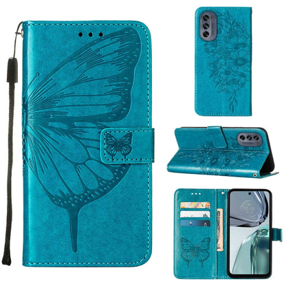 Embossed Butterfly Flip Leather Phone Case, For Motorola Moto G62 5G, For Motorola Moto S30 Pro 5G, For Motorola Moto X30 Pro 5G