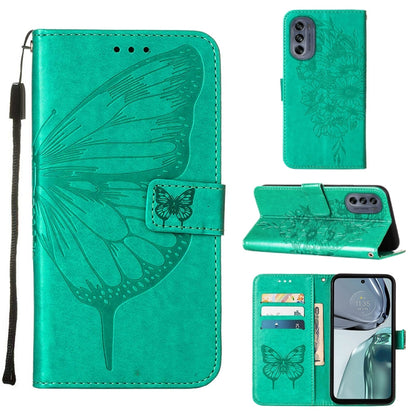 Embossed Butterfly Flip Leather Phone Case, For Motorola Moto G62 5G, For Motorola Moto S30 Pro 5G, For Motorola Moto X30 Pro 5G