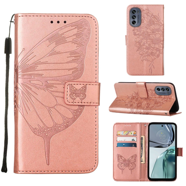 Embossed Butterfly Flip Leather Phone Case, For Motorola Moto G62 5G, For Motorola Moto S30 Pro 5G, For Motorola Moto X30 Pro 5G