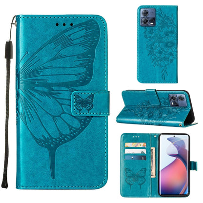Embossed Butterfly Flip Leather Phone Case, For Motorola Moto G62 5G, For Motorola Moto S30 Pro 5G, For Motorola Moto X30 Pro 5G