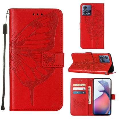 Embossed Butterfly Flip Leather Phone Case, For Motorola Moto G62 5G, For Motorola Moto S30 Pro 5G, For Motorola Moto X30 Pro 5G