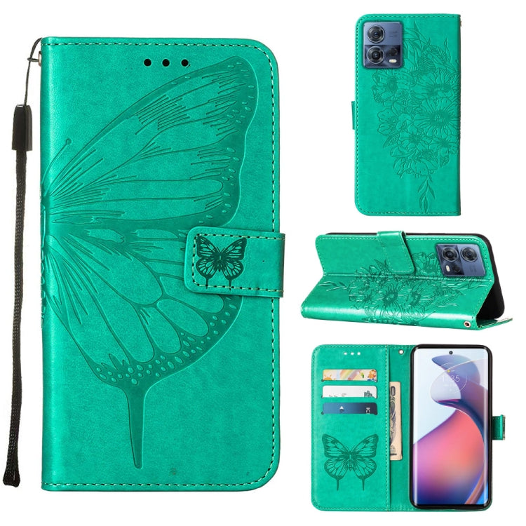 Embossed Butterfly Flip Leather Phone Case, For Motorola Moto G62 5G, For Motorola Moto S30 Pro 5G, For Motorola Moto X30 Pro 5G