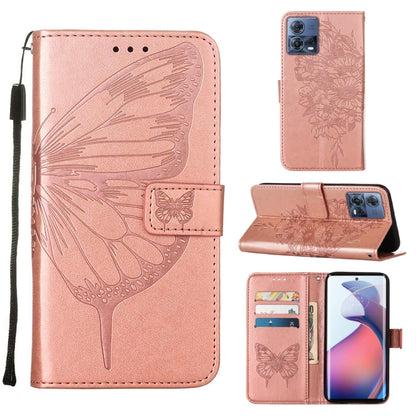 Embossed Butterfly Flip Leather Phone Case, For Motorola Moto G62 5G, For Motorola Moto S30 Pro 5G, For Motorola Moto X30 Pro 5G