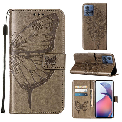 Embossed Butterfly Flip Leather Phone Case, For Motorola Moto G62 5G, For Motorola Moto S30 Pro 5G, For Motorola Moto X30 Pro 5G
