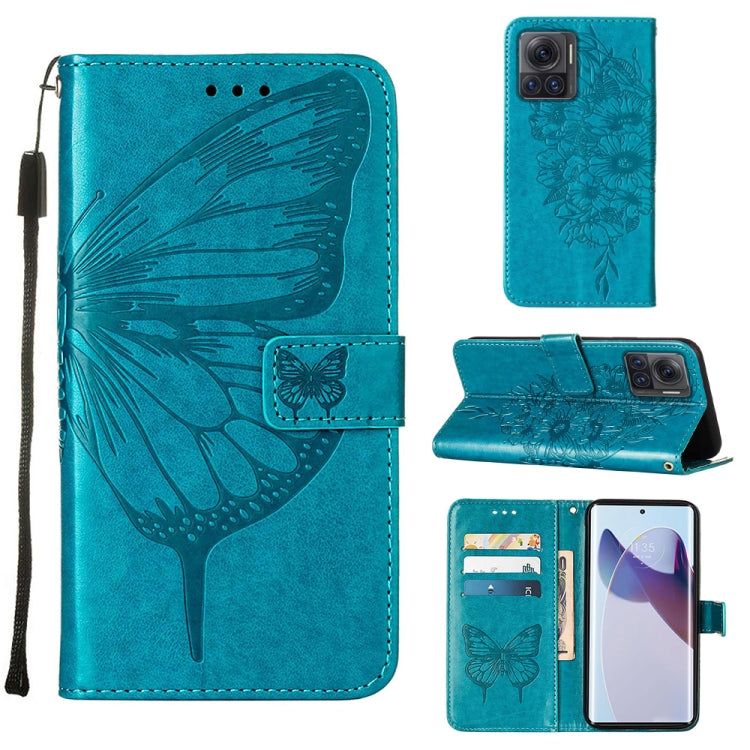 Embossed Butterfly Flip Leather Phone Case, For Motorola Moto G62 5G, For Motorola Moto S30 Pro 5G, For Motorola Moto X30 Pro 5G