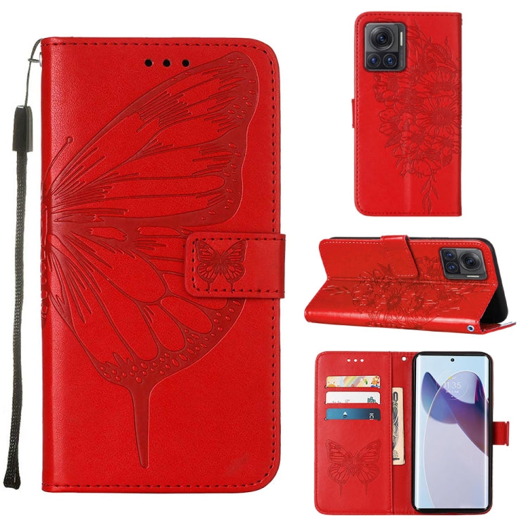 Embossed Butterfly Flip Leather Phone Case, For Motorola Moto G62 5G, For Motorola Moto S30 Pro 5G, For Motorola Moto X30 Pro 5G