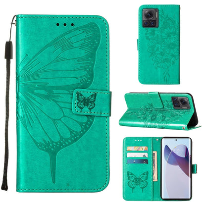 Embossed Butterfly Flip Leather Phone Case, For Motorola Moto G62 5G, For Motorola Moto S30 Pro 5G, For Motorola Moto X30 Pro 5G