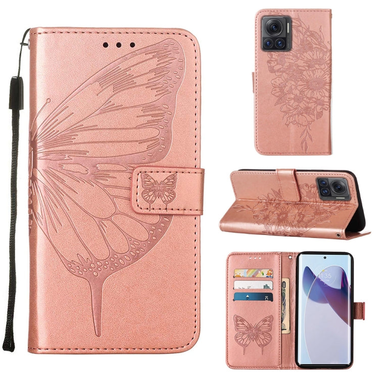 Embossed Butterfly Flip Leather Phone Case, For Motorola Moto G62 5G, For Motorola Moto S30 Pro 5G, For Motorola Moto X30 Pro 5G