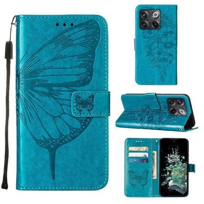 Embossed Butterfly Flip Leather Phone Case, For OnePlus 10T 5G Global, For Tecno Camon 19, For Tecno Camon 19 NEO