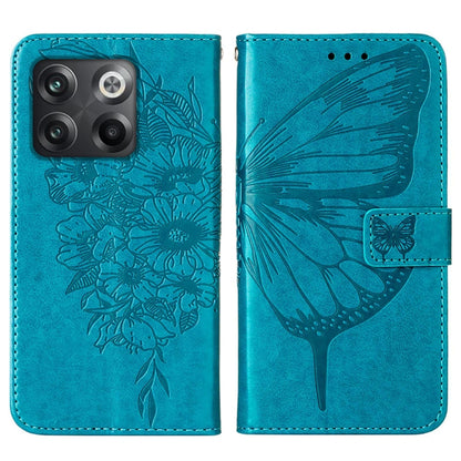 Embossed Butterfly Flip Leather Phone Case, For OnePlus 10T 5G Global, For Tecno Camon 19, For Tecno Camon 19 NEO