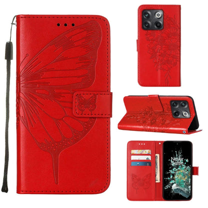 Embossed Butterfly Flip Leather Phone Case, For OnePlus 10T 5G Global, For Tecno Camon 19, For Tecno Camon 19 NEO