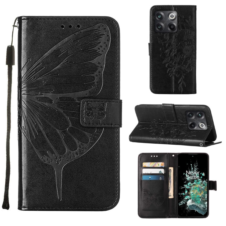Embossed Butterfly Flip Leather Phone Case, For OnePlus 10T 5G Global, For Tecno Camon 19, For Tecno Camon 19 NEO