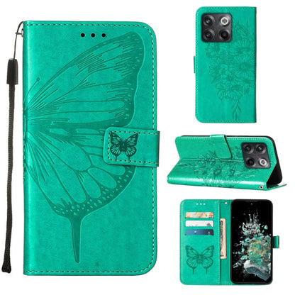 Embossed Butterfly Flip Leather Phone Case, For OnePlus 10T 5G Global, For Tecno Camon 19, For Tecno Camon 19 NEO