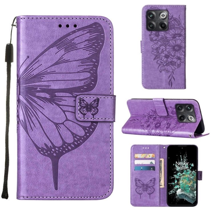 Embossed Butterfly Flip Leather Phone Case, For OnePlus 10T 5G Global, For Tecno Camon 19, For Tecno Camon 19 NEO