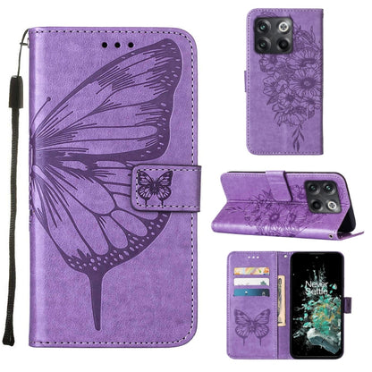 Embossed Butterfly Flip Leather Phone Case, For OnePlus 10T 5G Global, For Tecno Camon 19, For Tecno Camon 19 NEO