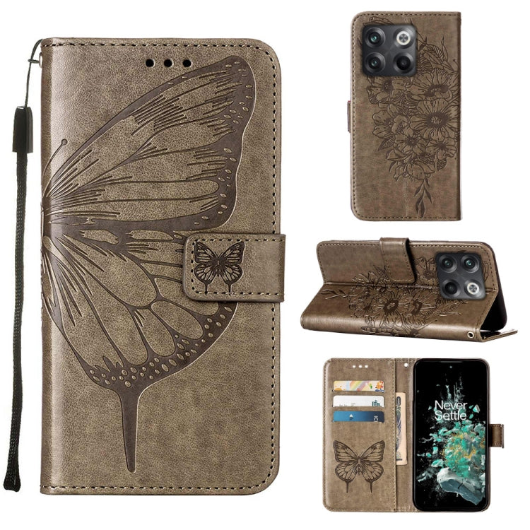 Embossed Butterfly Flip Leather Phone Case, For OnePlus 10T 5G Global, For Tecno Camon 19, For Tecno Camon 19 NEO