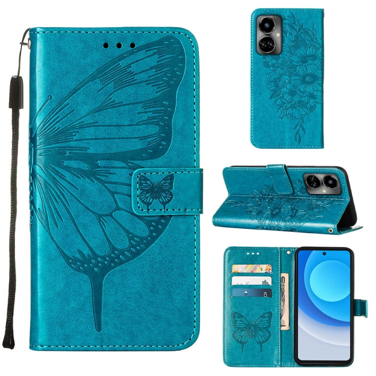 Embossed Butterfly Flip Leather Phone Case, For OnePlus 10T 5G Global, For Tecno Camon 19, For Tecno Camon 19 NEO