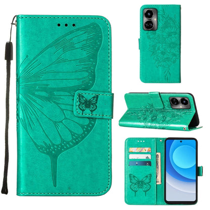 Embossed Butterfly Flip Leather Phone Case, For OnePlus 10T 5G Global, For Tecno Camon 19, For Tecno Camon 19 NEO