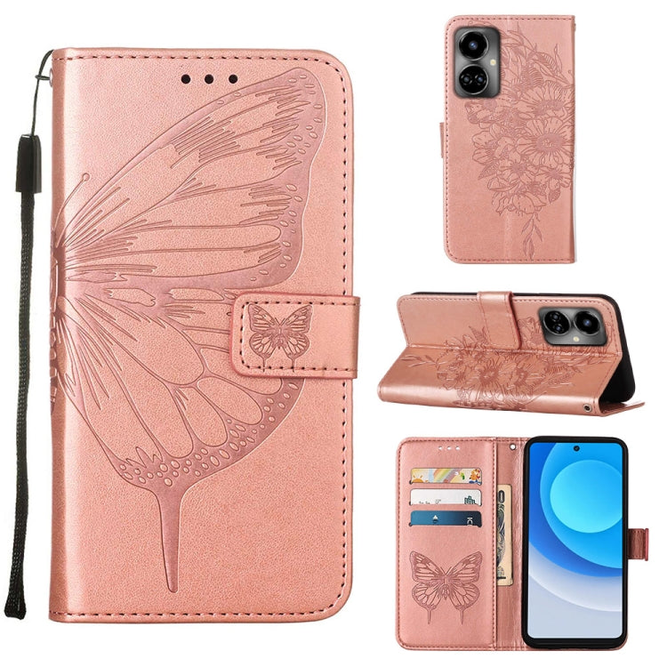 Embossed Butterfly Flip Leather Phone Case, For OnePlus 10T 5G Global, For Tecno Camon 19, For Tecno Camon 19 NEO
