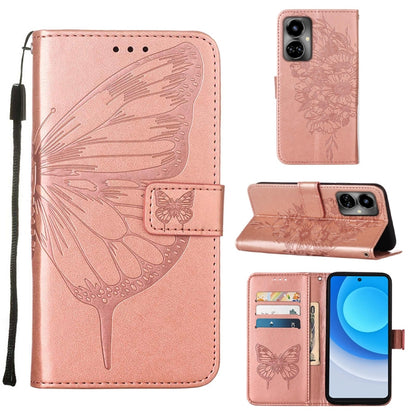 Embossed Butterfly Flip Leather Phone Case, For OnePlus 10T 5G Global, For Tecno Camon 19, For Tecno Camon 19 NEO