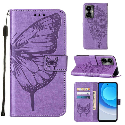 Embossed Butterfly Flip Leather Phone Case, For OnePlus 10T 5G Global, For Tecno Camon 19, For Tecno Camon 19 NEO
