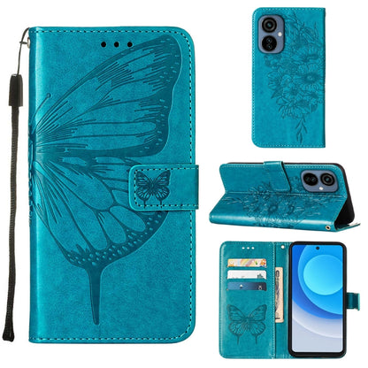 Embossed Butterfly Flip Leather Phone Case, For OnePlus 10T 5G Global, For Tecno Camon 19, For Tecno Camon 19 NEO