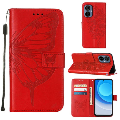 Embossed Butterfly Flip Leather Phone Case, For OnePlus 10T 5G Global, For Tecno Camon 19, For Tecno Camon 19 NEO