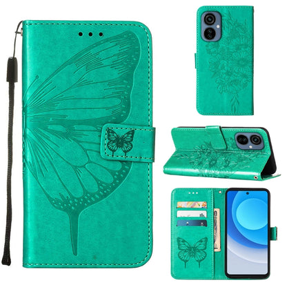 Embossed Butterfly Flip Leather Phone Case, For OnePlus 10T 5G Global, For Tecno Camon 19, For Tecno Camon 19 NEO