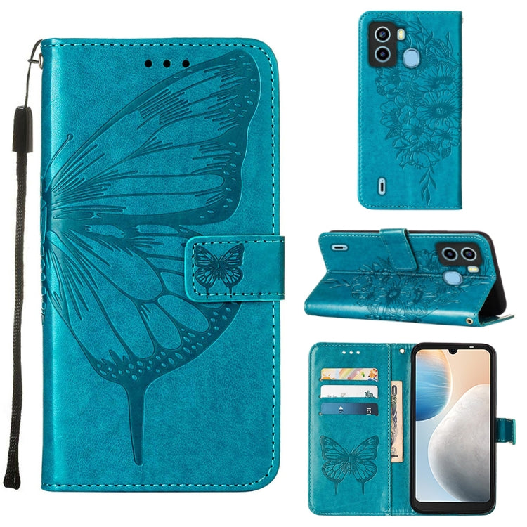 Embossed Butterfly Flip Leather Phone Case, For Tecno Camon 19 Pro 5G, For Tecno POP 6, For Tecno Pova 3/LE7