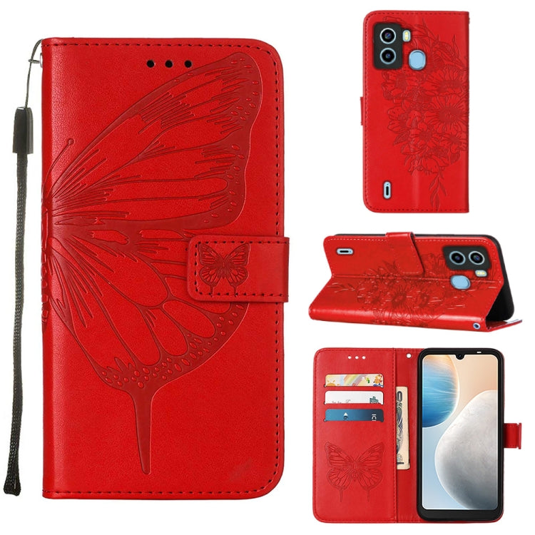 Embossed Butterfly Flip Leather Phone Case, For Tecno Camon 19 Pro 5G, For Tecno POP 6, For Tecno Pova 3/LE7