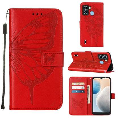 Embossed Butterfly Flip Leather Phone Case, For Tecno Camon 19 Pro 5G, For Tecno POP 6, For Tecno Pova 3/LE7