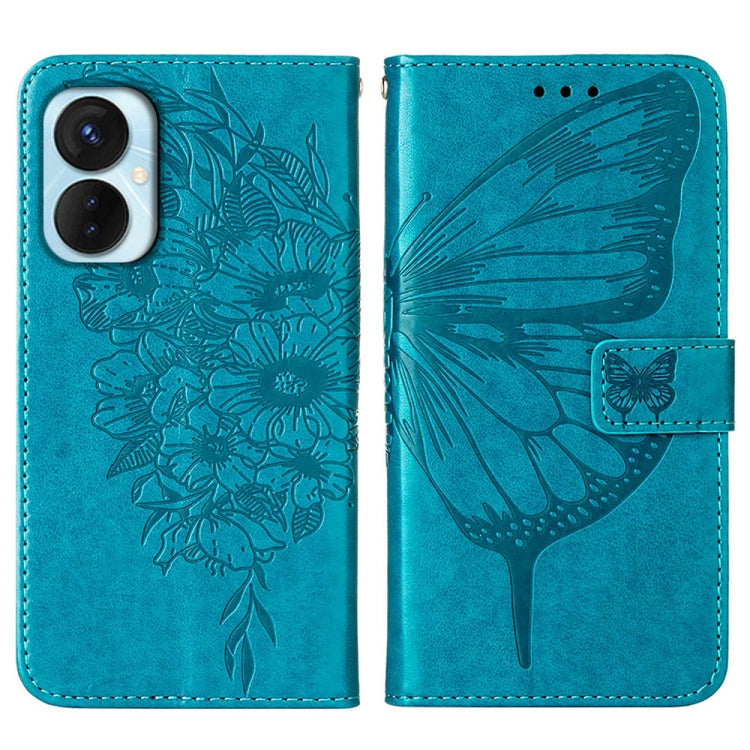 Embossed Butterfly Flip Leather Phone Case, For Tecno Spark 9 Pro/Spark 9T, For vivo S10e 5G/V23e 4G/V23E 5G/Y75 4G, For vivo Y02S