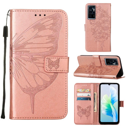 Embossed Butterfly Flip Leather Phone Case, For Tecno Spark 9 Pro/Spark 9T, For vivo S10e 5G/V23e 4G/V23E 5G/Y75 4G, For vivo Y02S