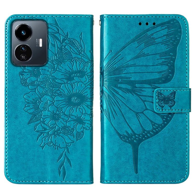 Embossed Butterfly Flip Leather Phone Case, For vivo Y77 5G Global, For ZTE Blade A52, For ZTE Blade A72 5G
