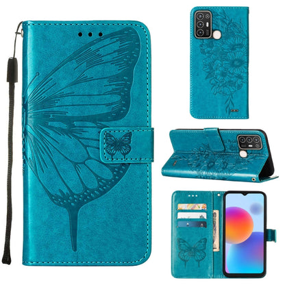 Embossed Butterfly Flip Leather Phone Case, For vivo Y77 5G Global, For ZTE Blade A52, For ZTE Blade A72 5G
