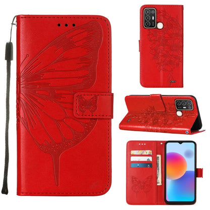 Embossed Butterfly Flip Leather Phone Case, For vivo Y77 5G Global, For ZTE Blade A52, For ZTE Blade A72 5G