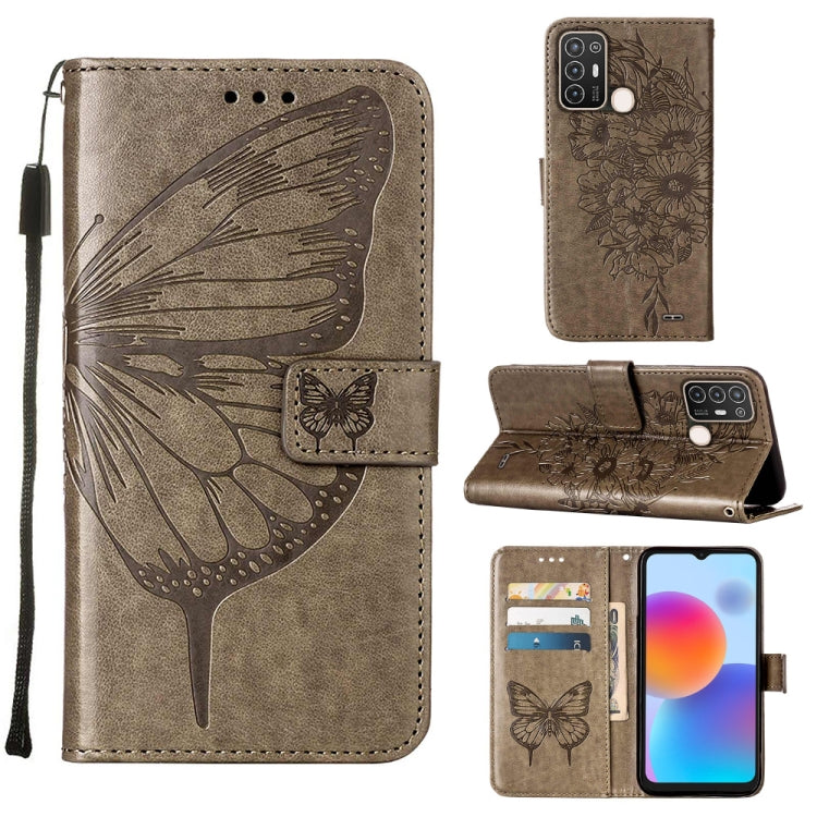 Embossed Butterfly Flip Leather Phone Case, For vivo Y77 5G Global, For ZTE Blade A52, For ZTE Blade A72 5G
