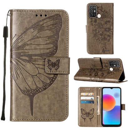 Embossed Butterfly Flip Leather Phone Case, For vivo Y77 5G Global, For ZTE Blade A52, For ZTE Blade A72 5G