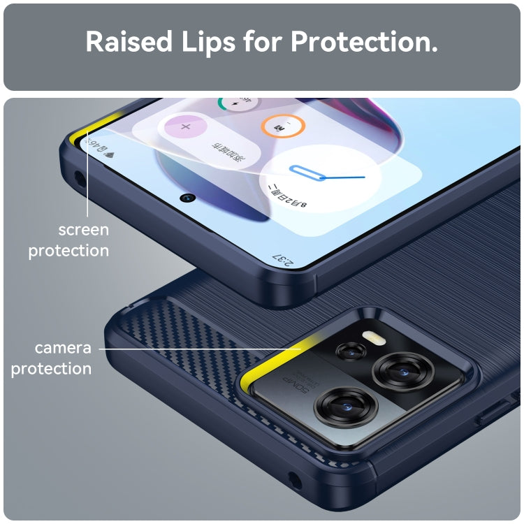 Brushed Texture Carbon Fiber TPU Phone Case, For Motorola Edge 30 Fusion/Moto S30 Pro, For Xiaomi Redmi A1