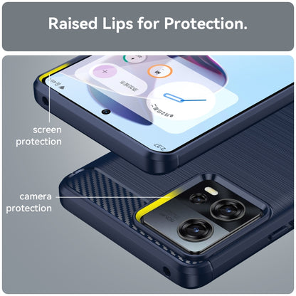 Brushed Texture Carbon Fiber TPU Phone Case, For Motorola Edge 30 Fusion/Moto S30 Pro, For Xiaomi Redmi A1