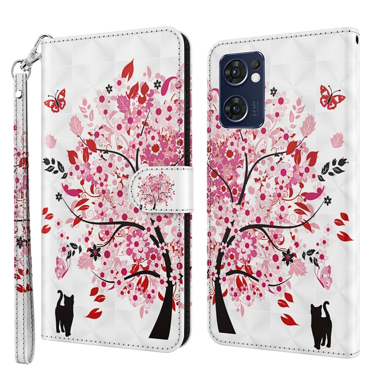 3D Painting Pattern TPU + PU Leather Phone Case, For OPPO Reno7 5G/Find X5 Lite, For vivo Y72 5G