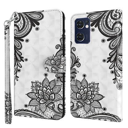 3D Painting Pattern TPU + PU Leather Phone Case, For OPPO Reno7 5G/Find X5 Lite, For vivo Y72 5G