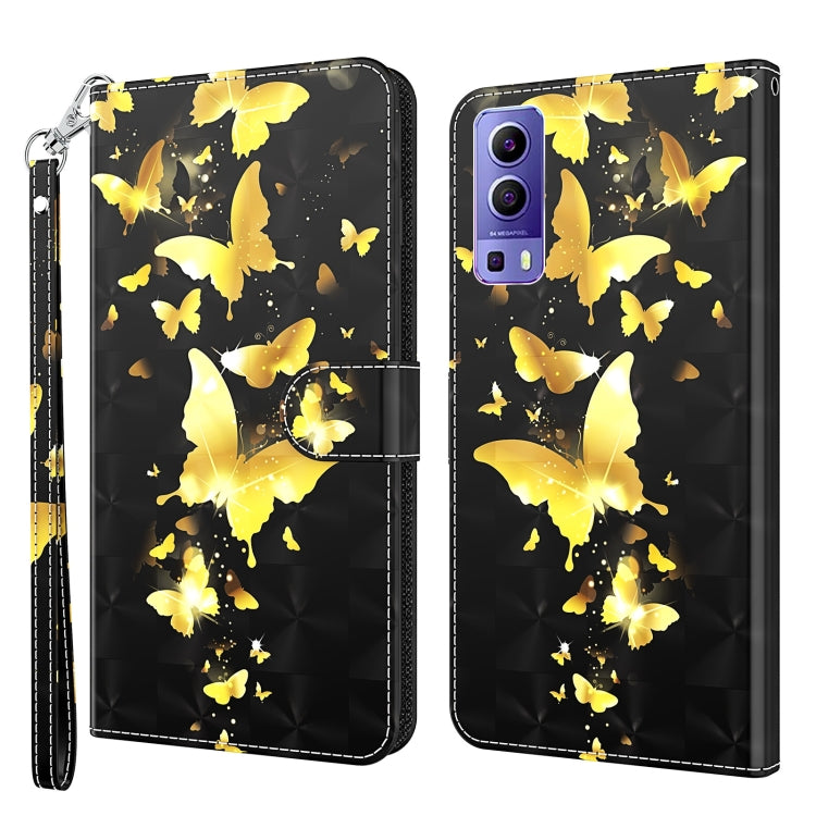 3D Painting Pattern TPU + PU Leather Phone Case, For OPPO Reno7 5G/Find X5 Lite, For vivo Y72 5G
